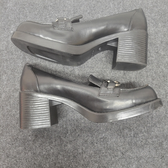 Vintage 90s Lower East Side Platform Oxford School girl chunky heel Y2K SIZE 9 - Picture 3 of 16